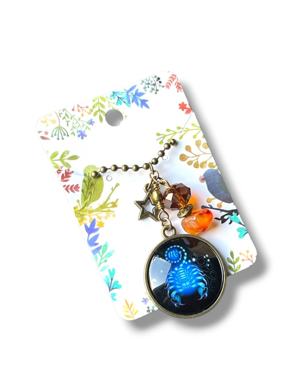 Handcrafted Scorpio Zodiac Pendant Necklace